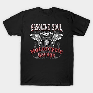 Gasoline Soul Motorcycles Biker T-Shirt